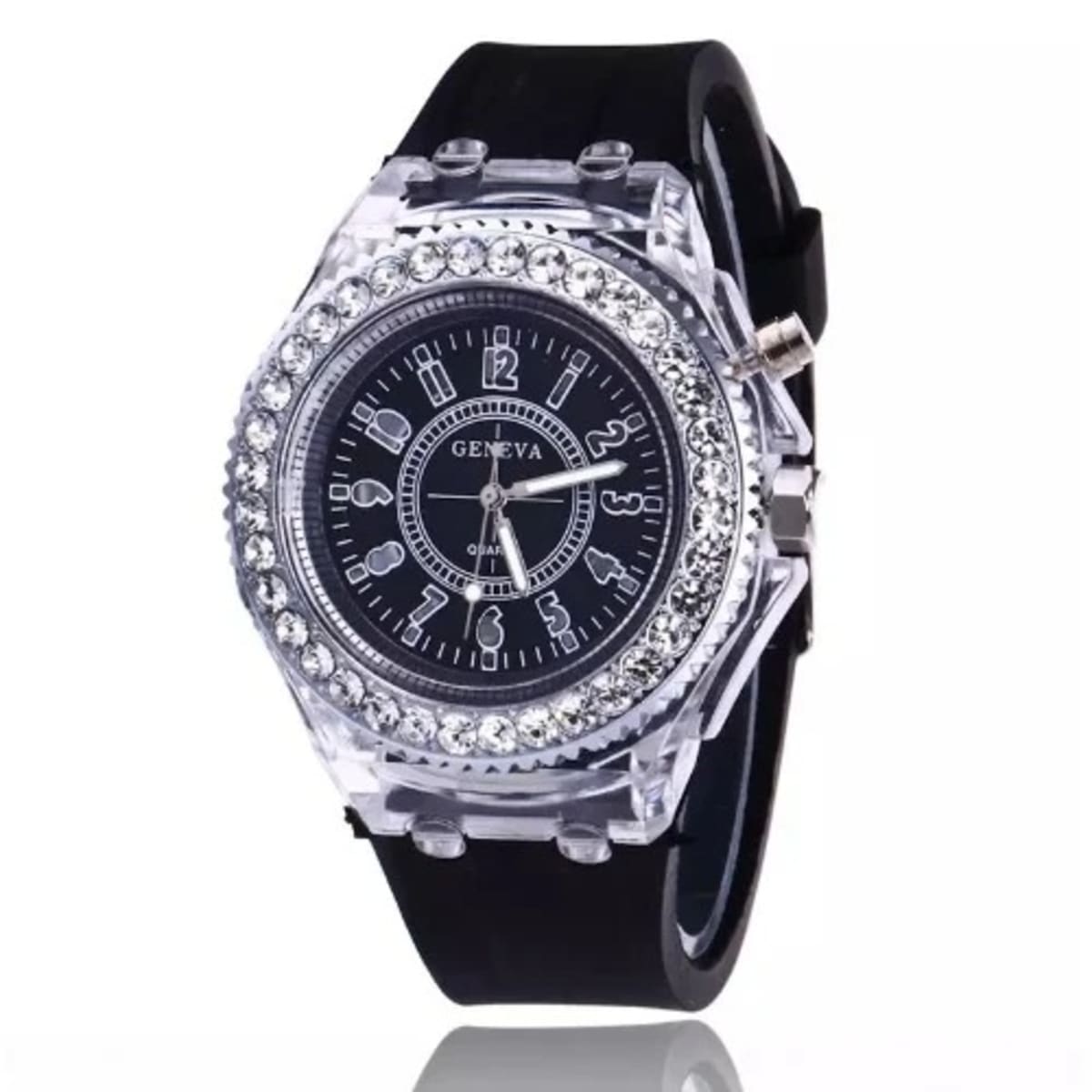 Rhinestone cheap led watch