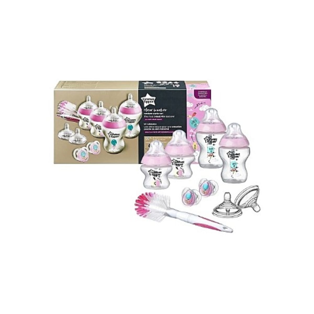 Tommee tippee top starter set pink