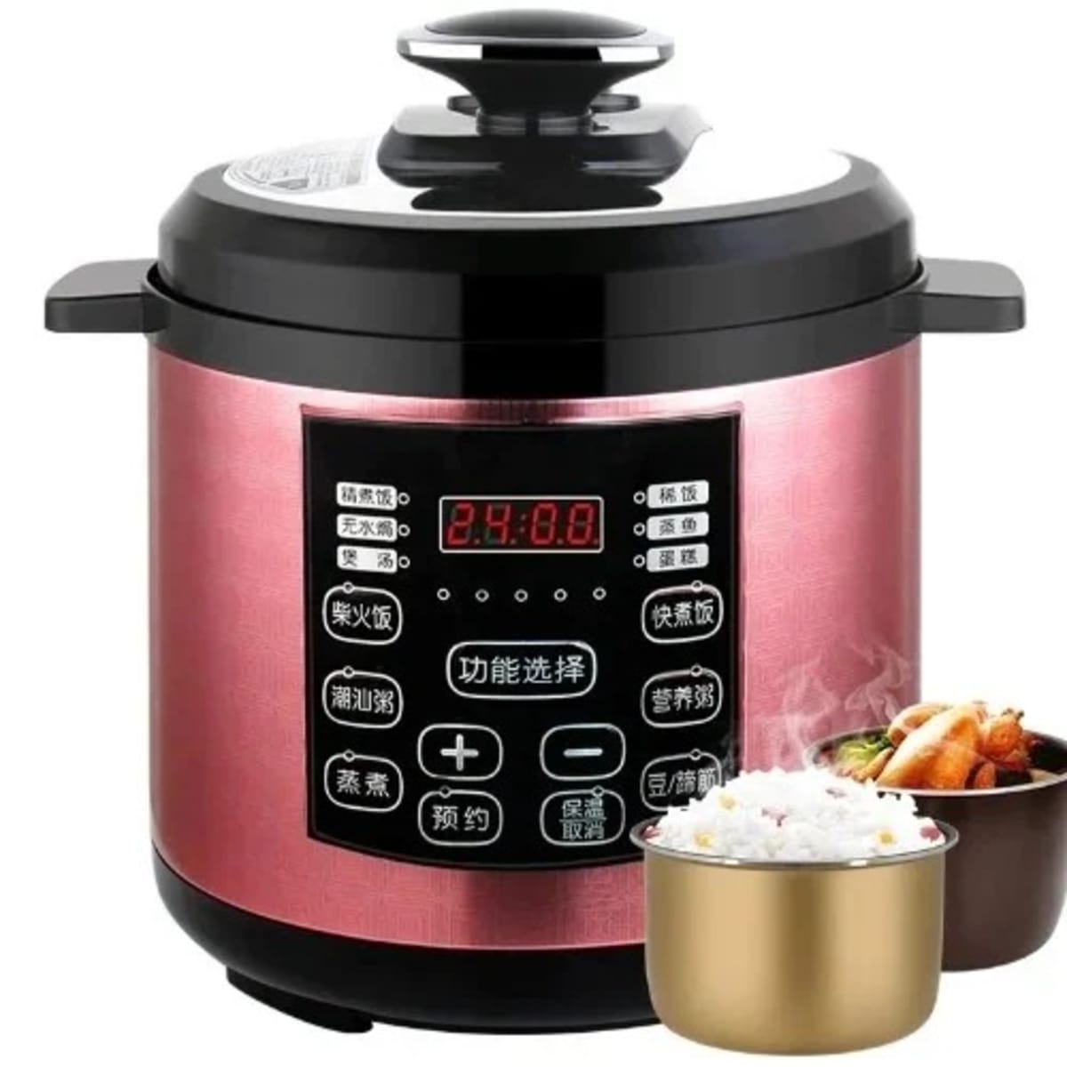 Intelligent electric top pressure cooker