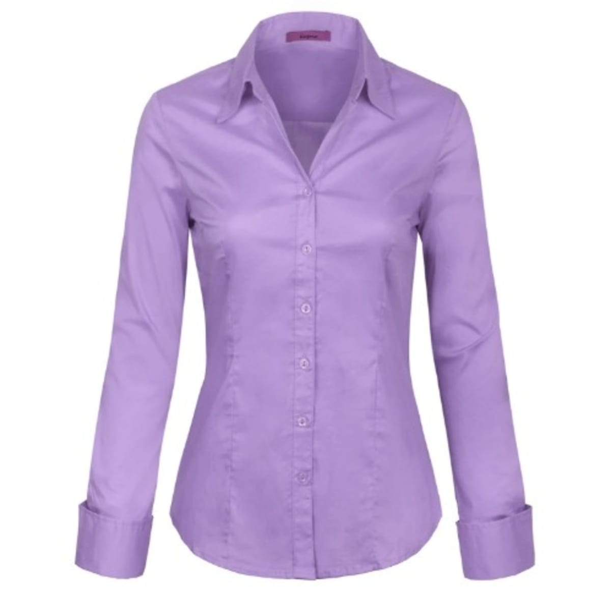 Purple dress shirts for ladies outlet