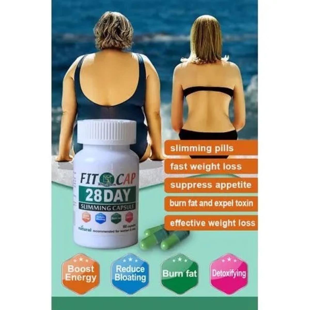 Healthy me Effective Fit Cap 28 Days Organic Slimming Capsule