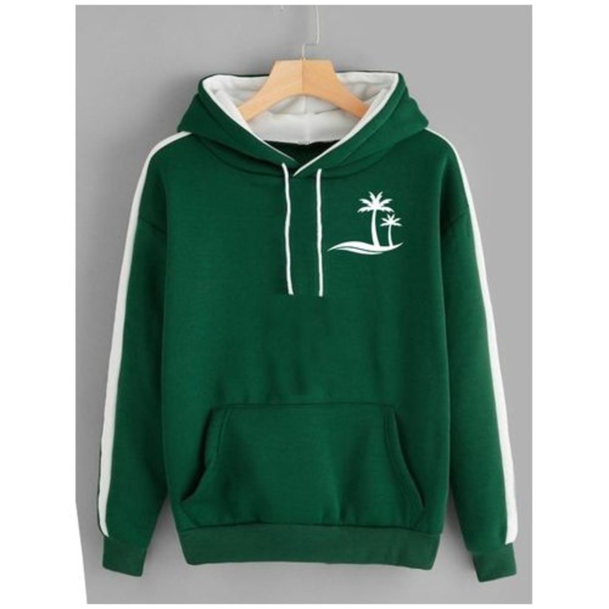 Men s Cotton Hoodie Design T shirt Green Konga Online Shopping