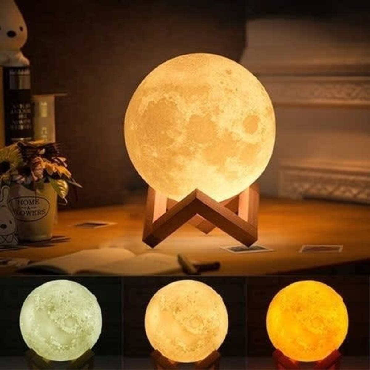 Rechargeable moon lamp sale