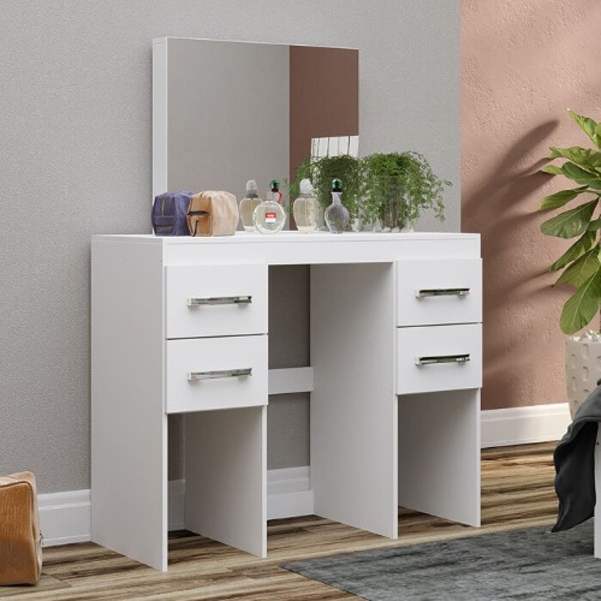 Vanity With Mirror Off White Konga Online Shopping