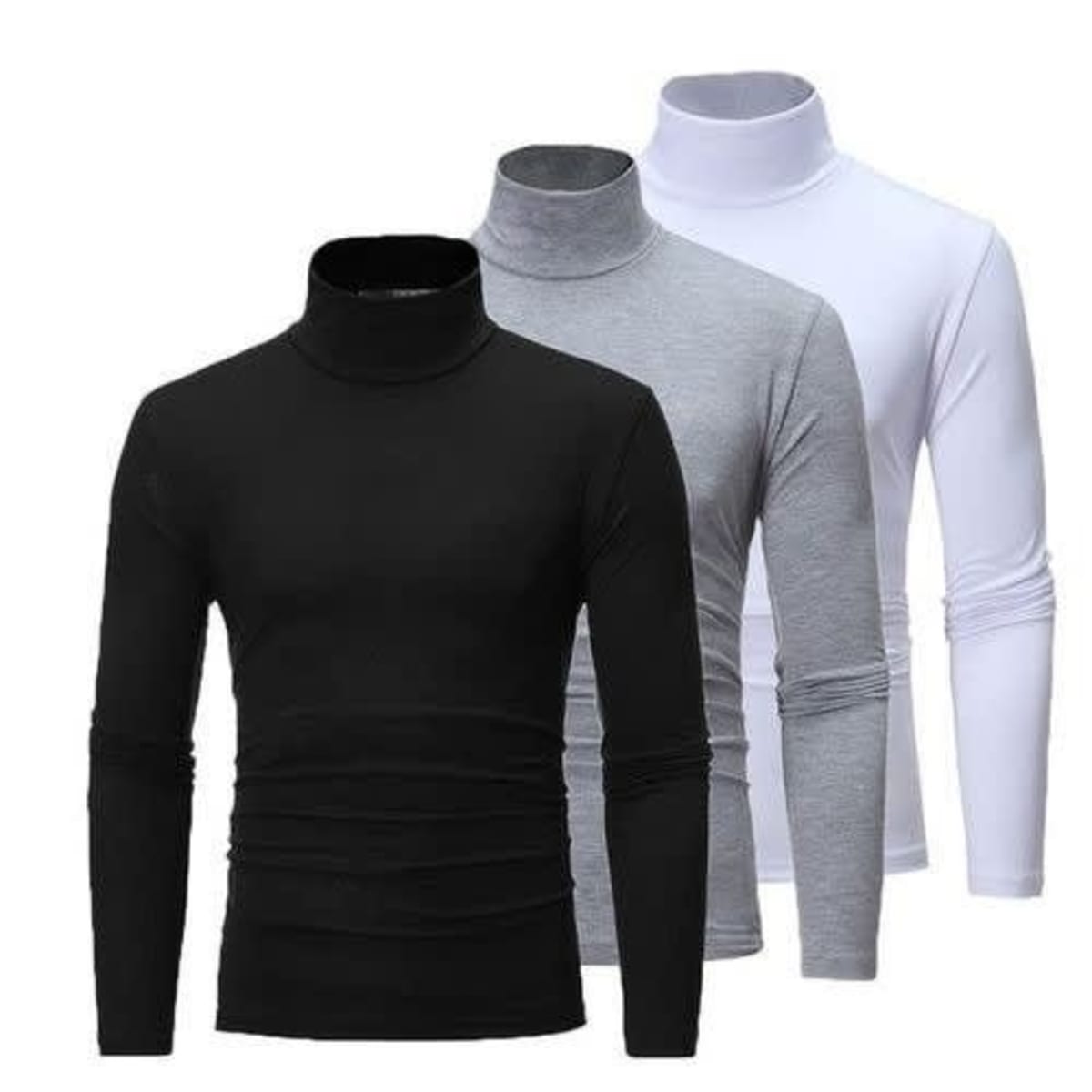 Pack Of 3 Turtle Neck Sweat Shirts