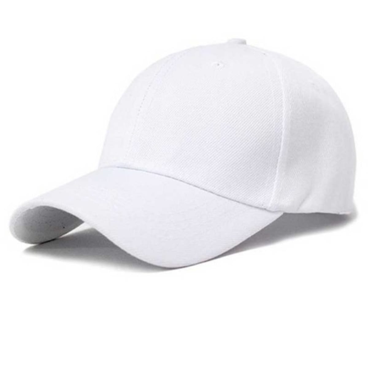 Plain white fitted hat hotsell