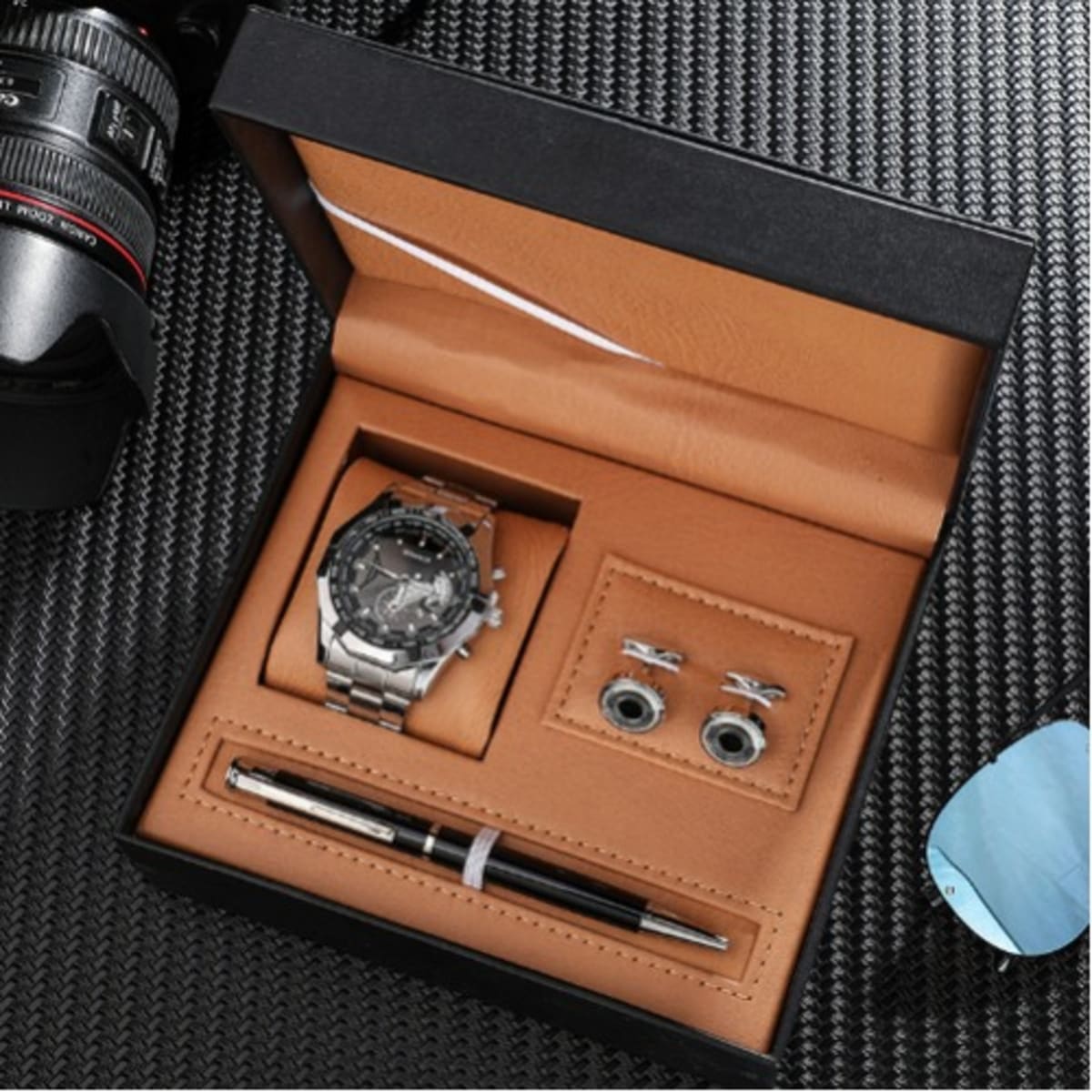 Watch and cufflinks hotsell set