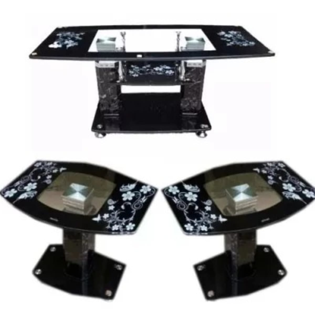 Glass hot sale side stools