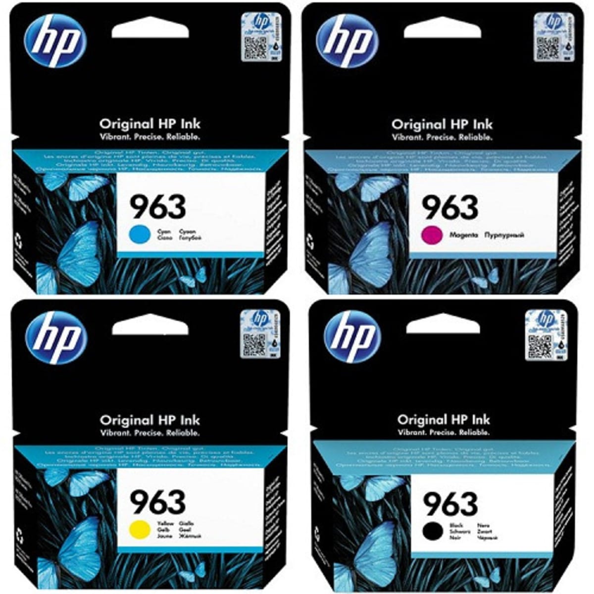HP Ink Cartidge 963 Combo Pack - Black, Yellow, Magenta, Cyan