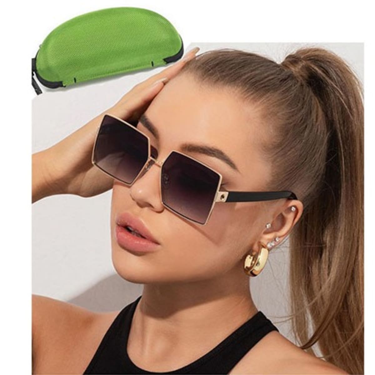Square oversized deals sunglasses