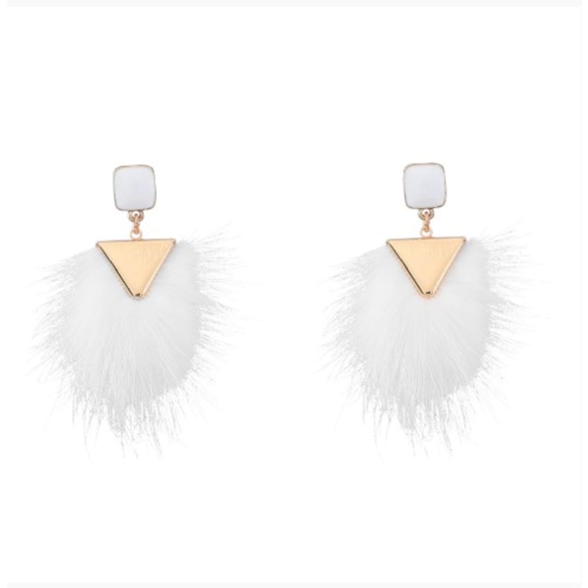 Fur earrings online top
