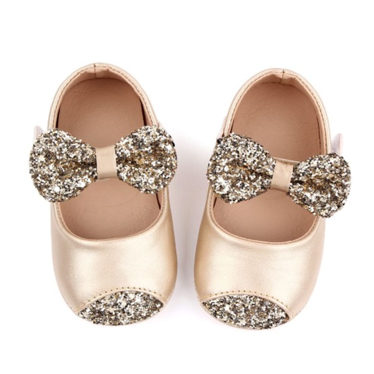 Gold discount baby booties