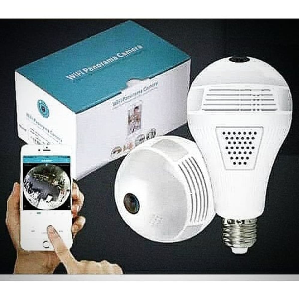 Wifi panorama camera bulb top