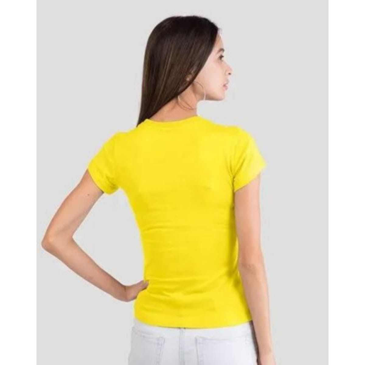 72 Wholesale Sofra Ladies V Neck T Shirt In Yellow - at