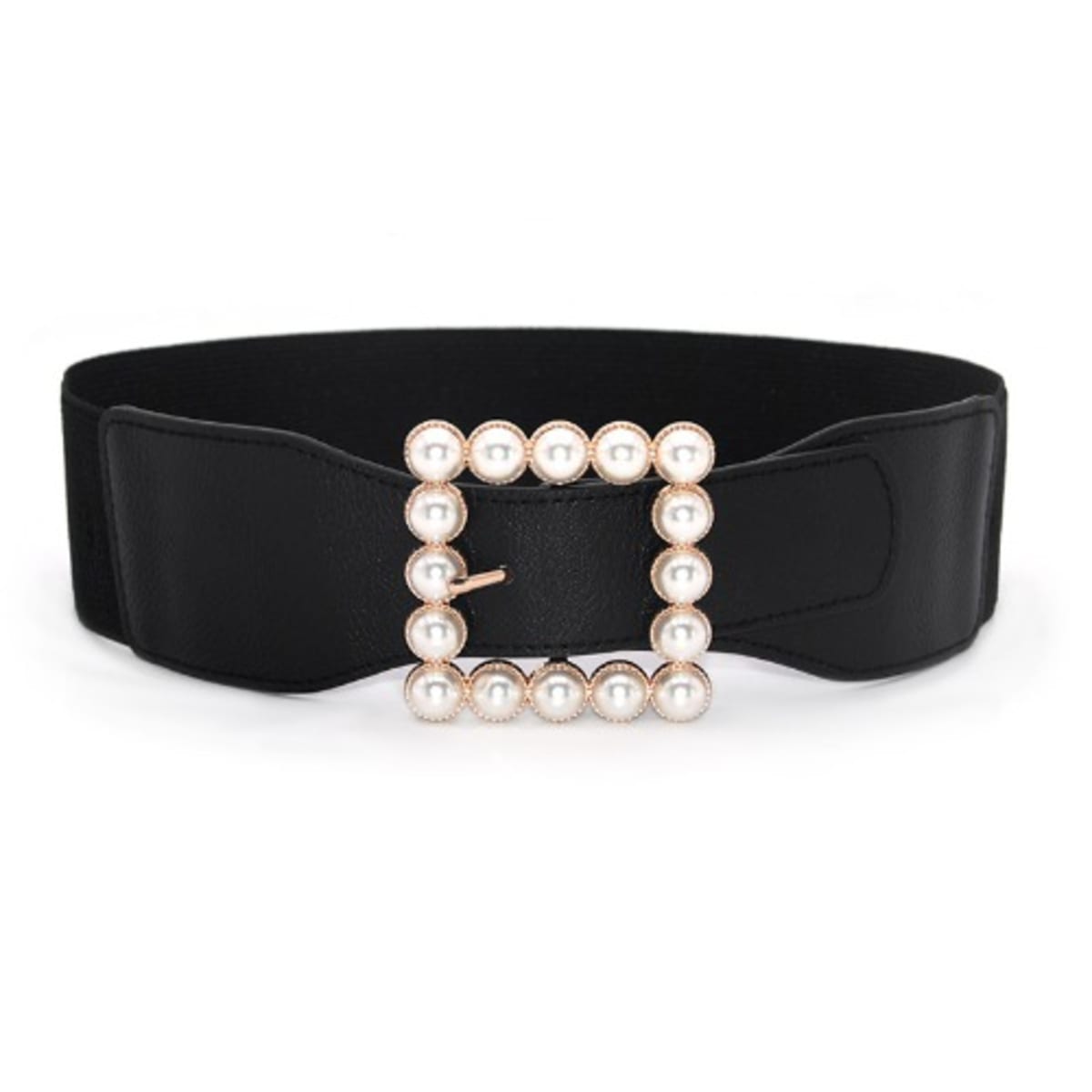 Black elastic waist belt online