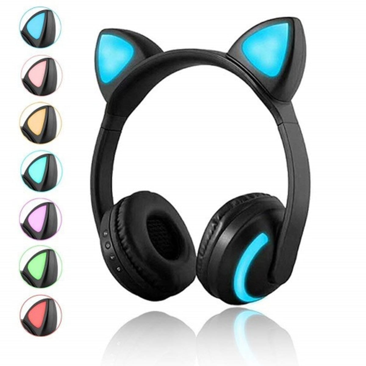 Wireless cat ear headphones with mic deals
