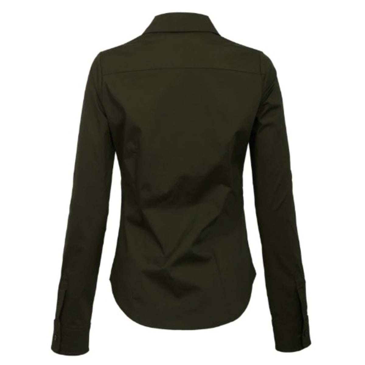 Dark green dress shirt womens 2025