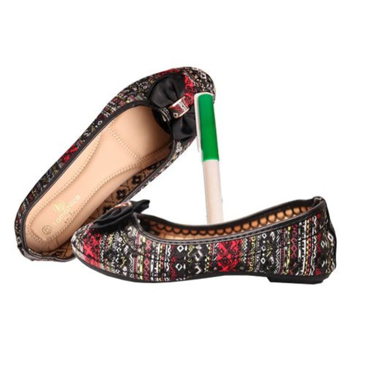 Ladies multi discount coloured flat shoes