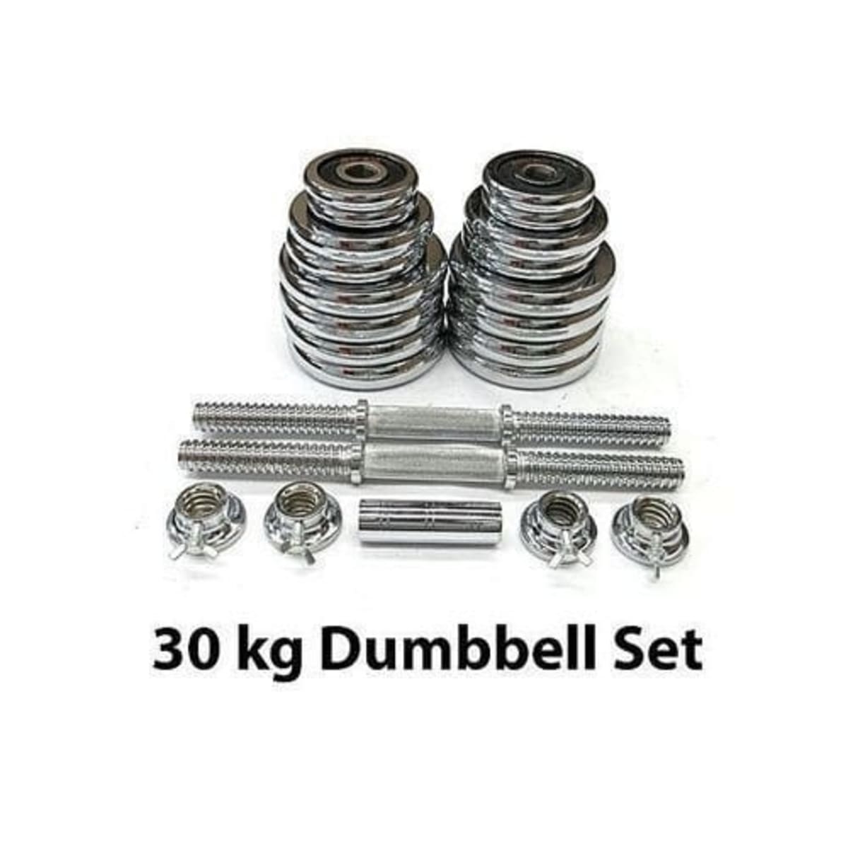 30 kg cheap chrome dumbbell set