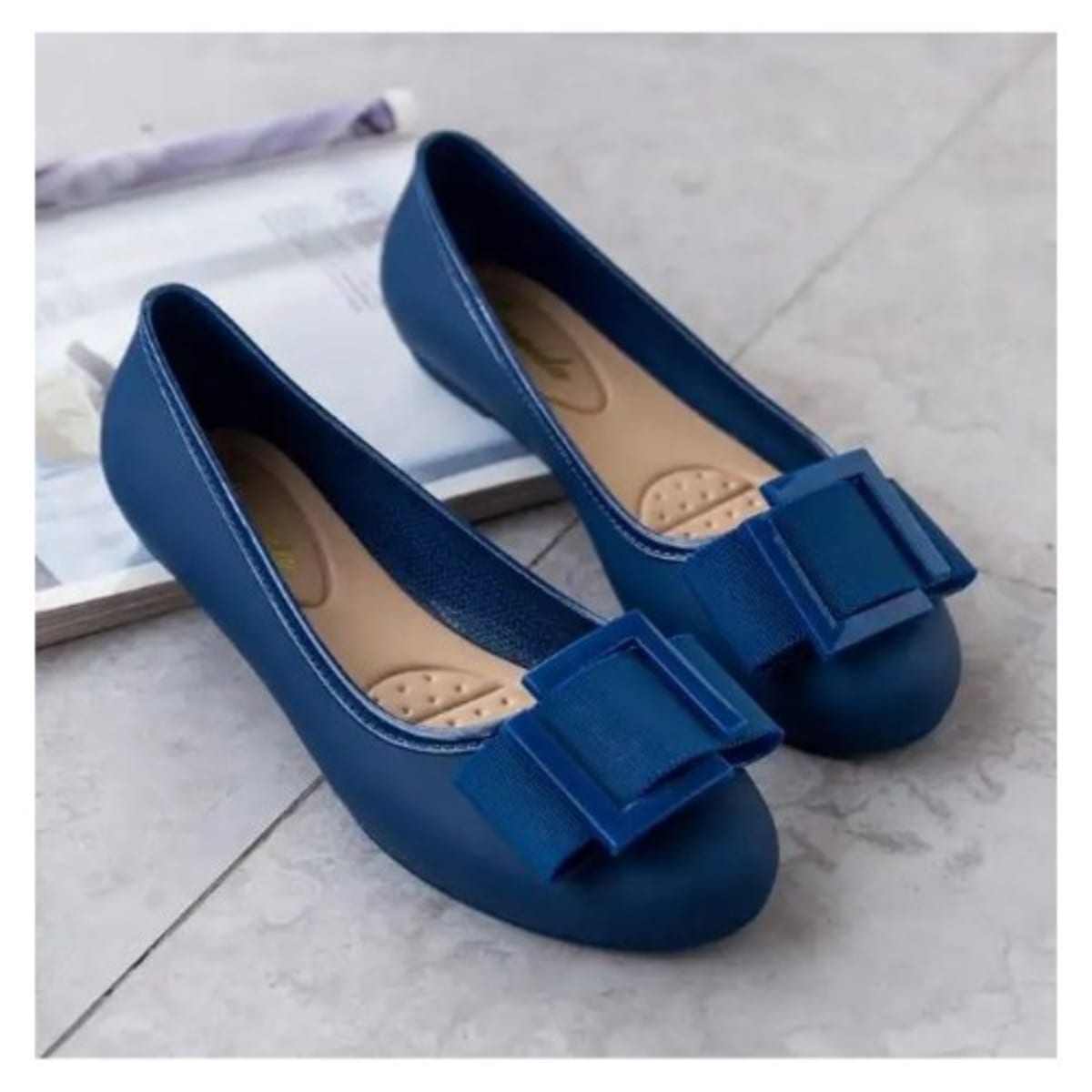Womens navy discount blue penny loafers