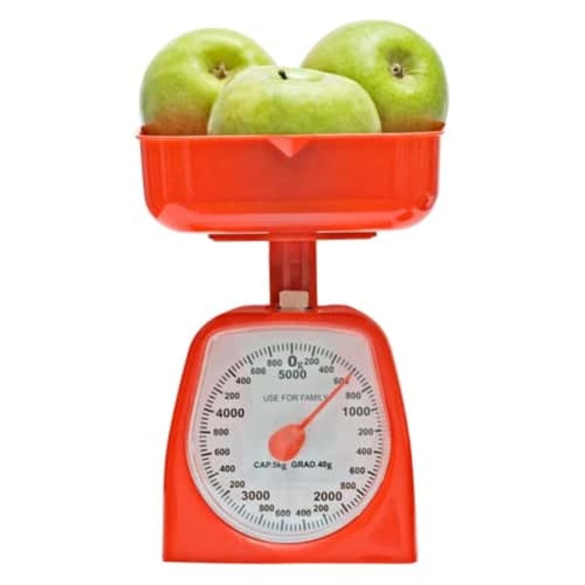 Analogue kitchen scales top