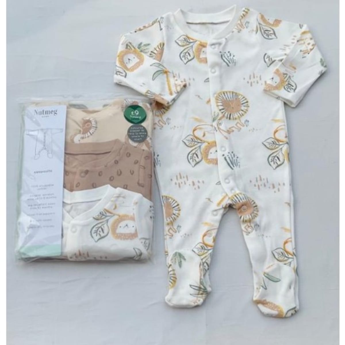 Baby Girls Printed Sleepsuit 3pcs Konga Online Shopping