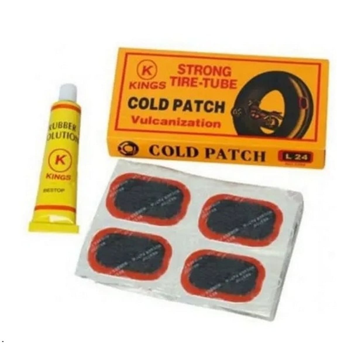 Strong tire shop tube cold patch