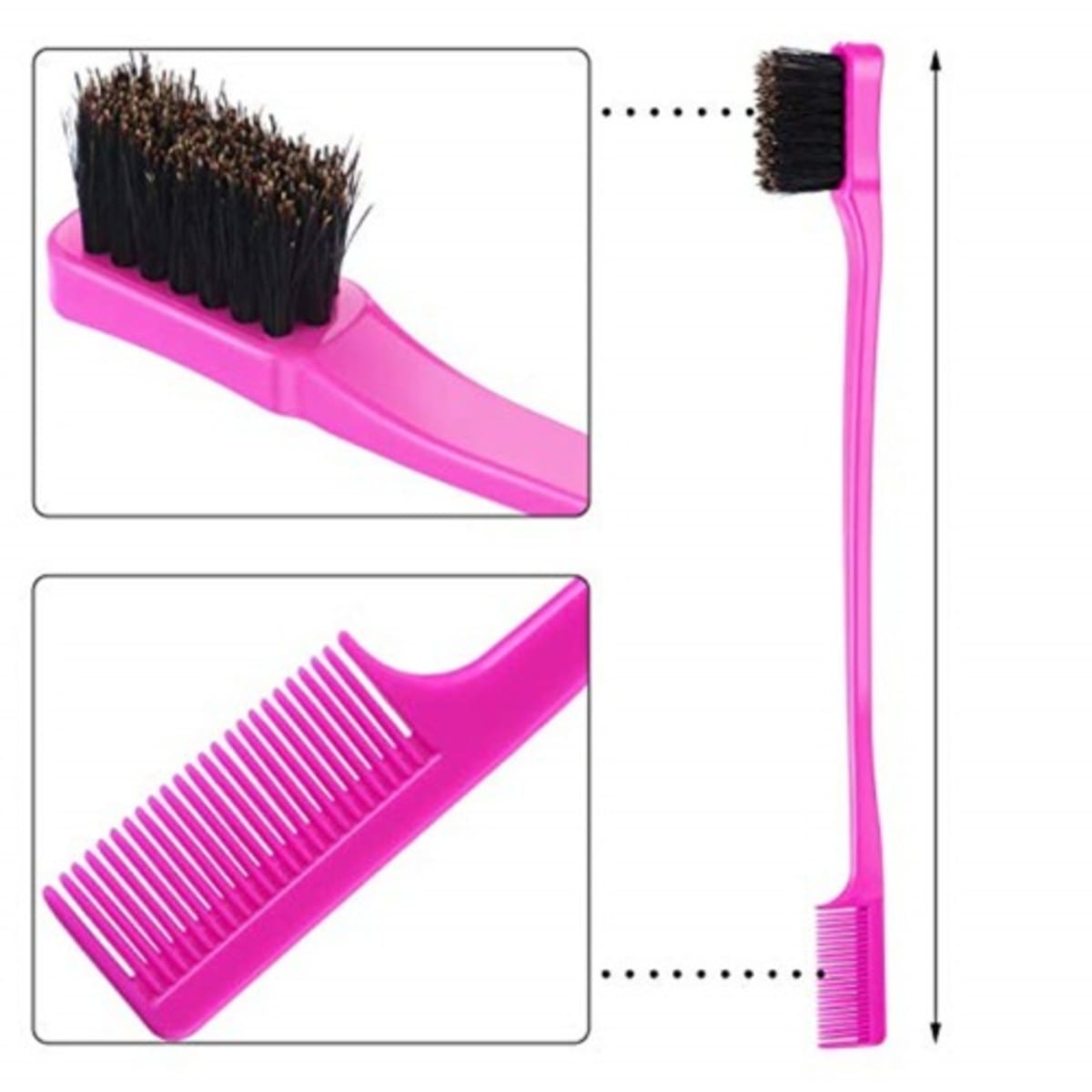 4 Pcs] Double Sided Edge Control Hair Comb Hair Styling Tool Hair Brush