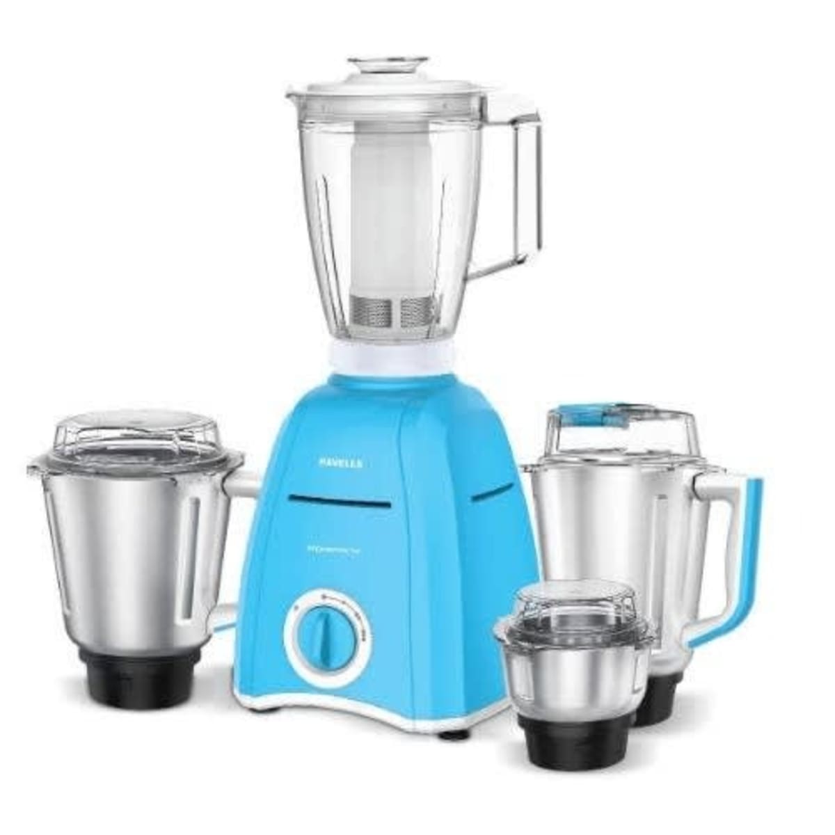 Havells Momenta Nv 750 watt Mixer Grinder Blue 3 Jar Konga