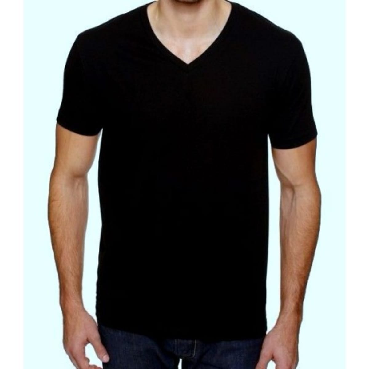 V neck black 2025 t shirt for men
