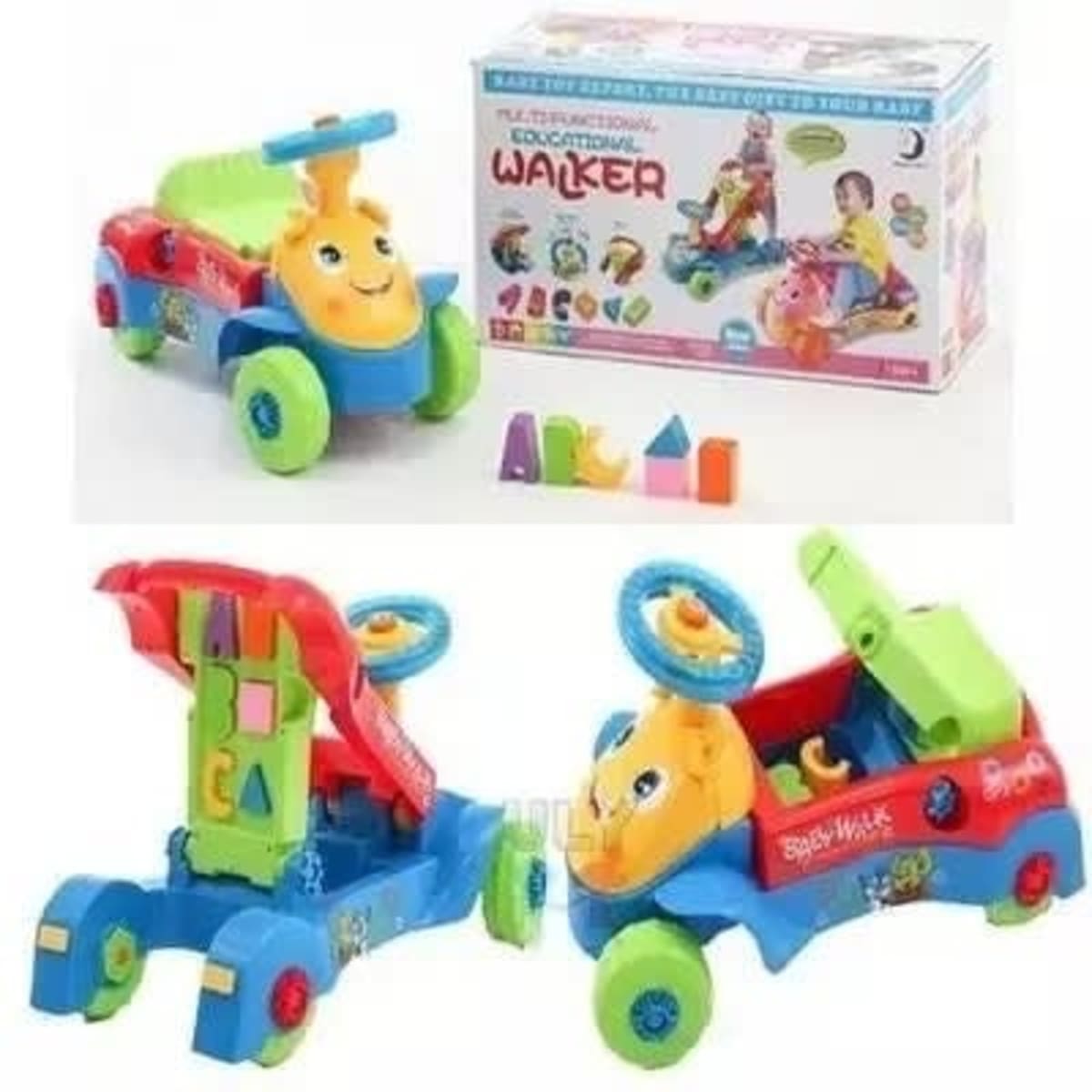 Multifunctional educational walker top