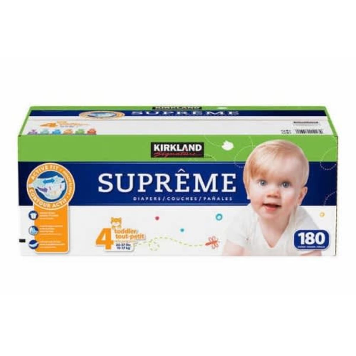 Kirkland Supreme Size 4 Diaper 180 Count Konga Online Shopping