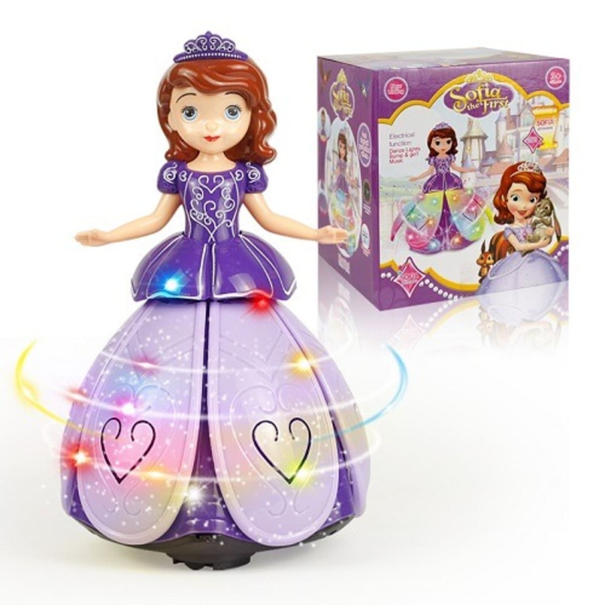 Skstore Fianna dansing doll Musical Girl Flashing Lights Music