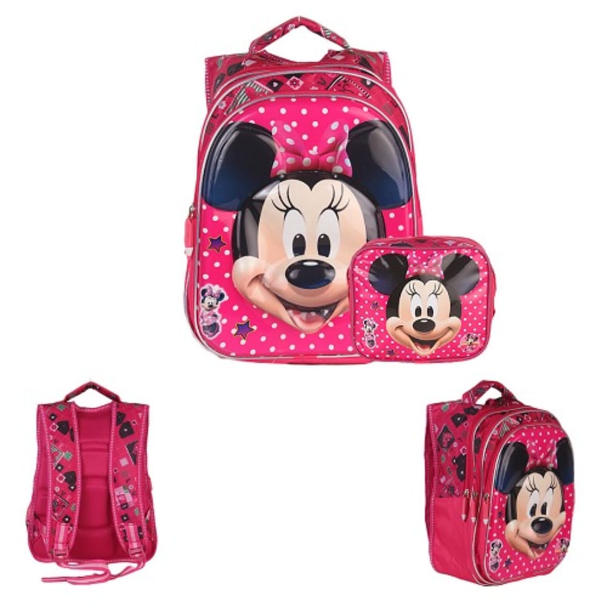 Micky Mouse Character School Bag Lunch Bag Pink Konga Online