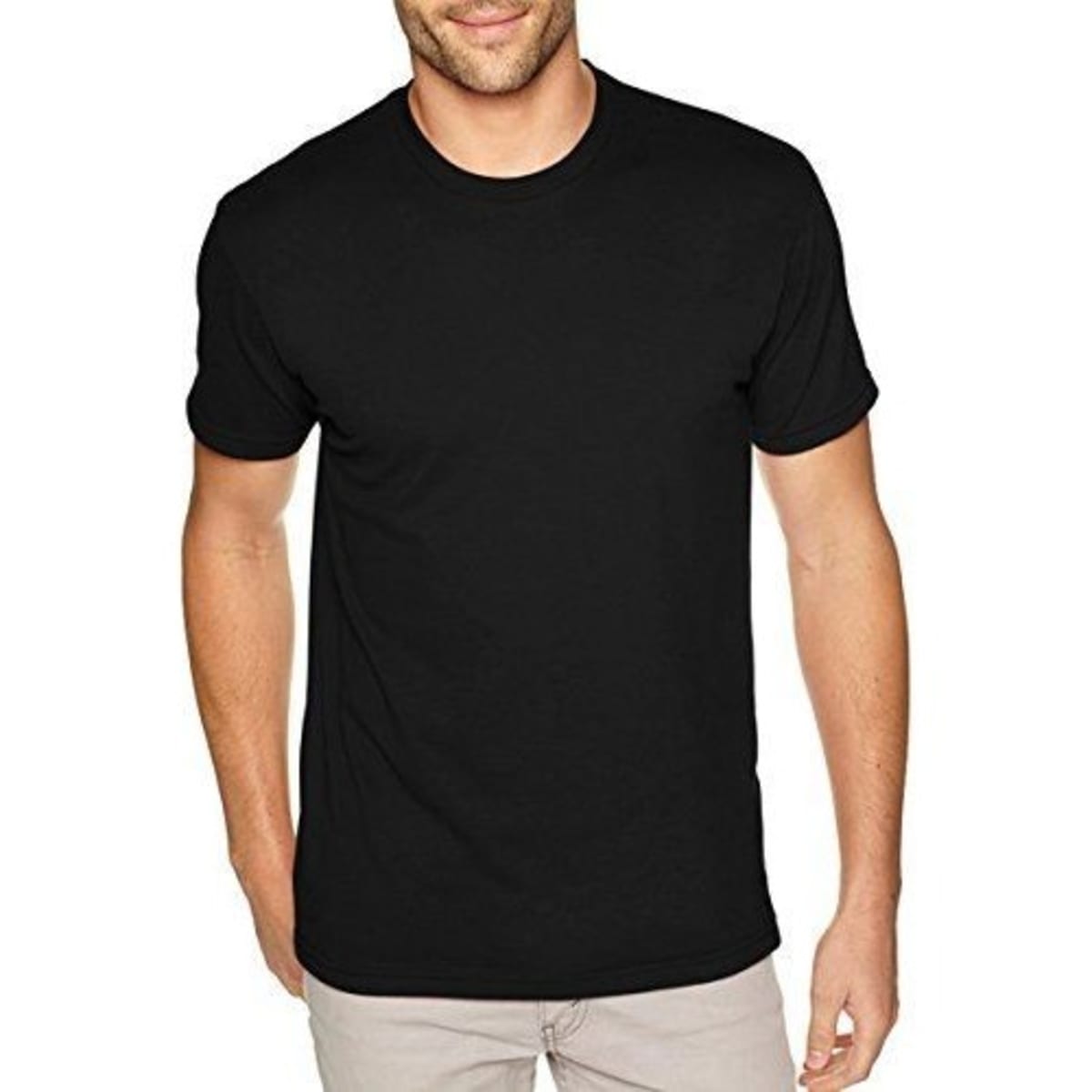 Unisex Round Neck Short Sleeve T shirt Black Konga Online Shopping