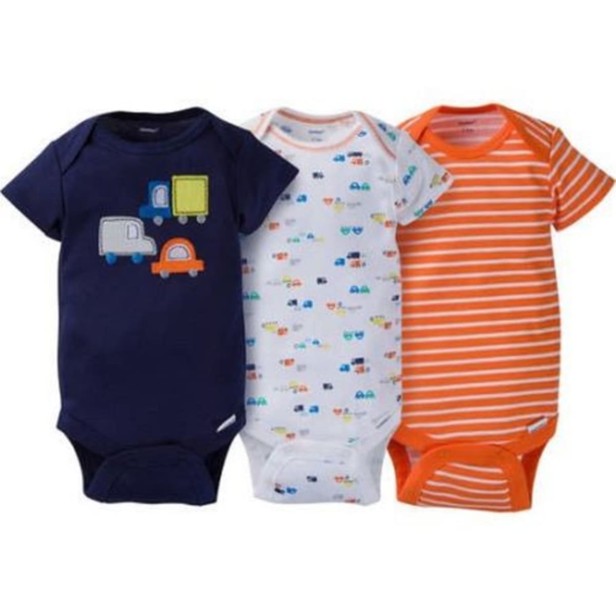 Gerber Baby Boy Assorted Short Sleeve Onesies Bodysuits 3 pack