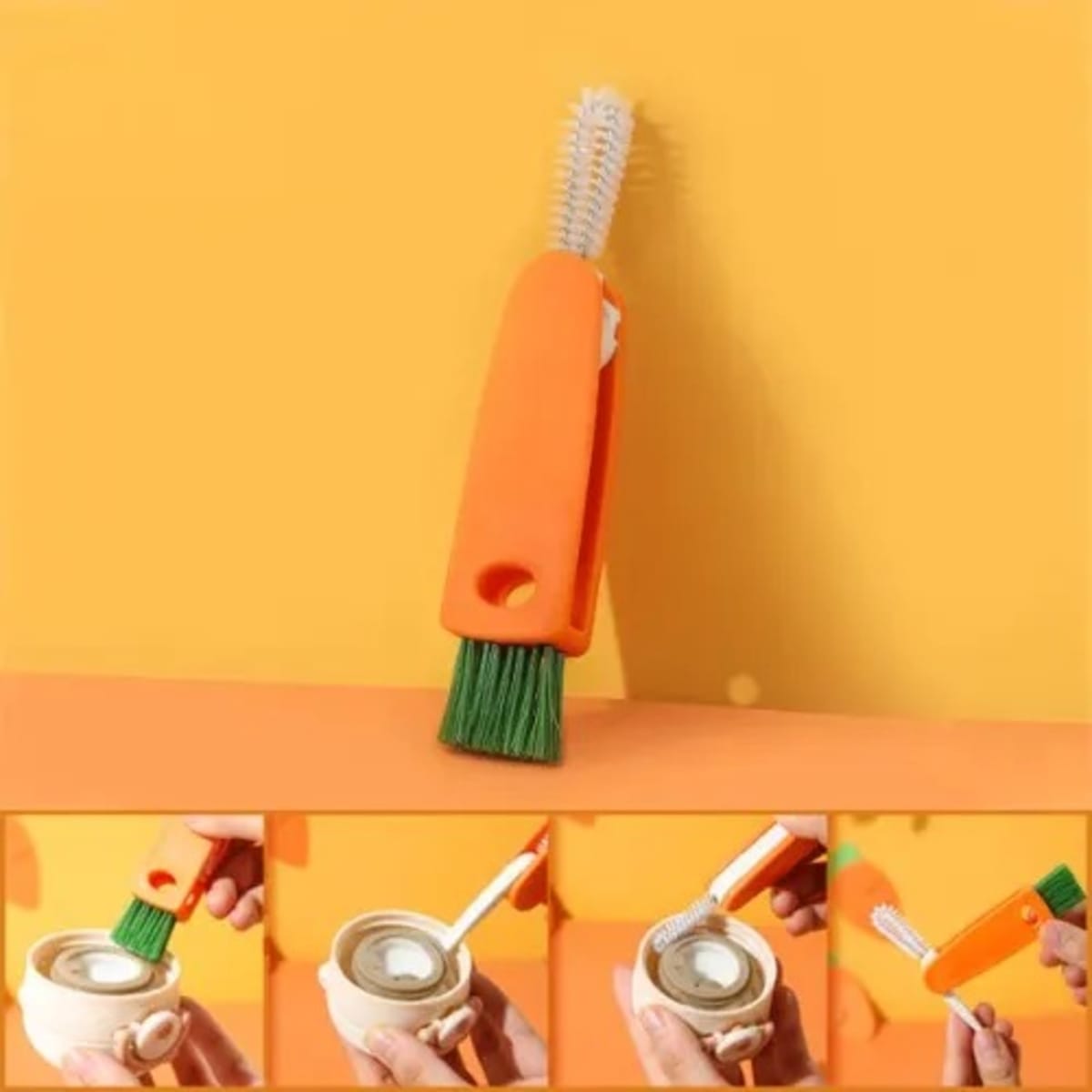 Buy Bottle Cap Cleaner 2 Brushes for Hygenic & Thorough Cleaning