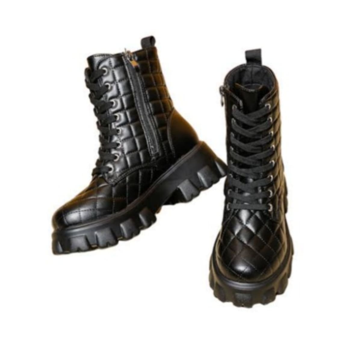 Women s Western Lace Up zip Ankle Boot black Konga Online Shopping
