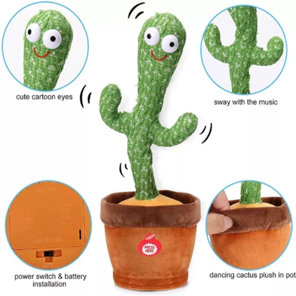 Dancing Cactus Plush Toy –