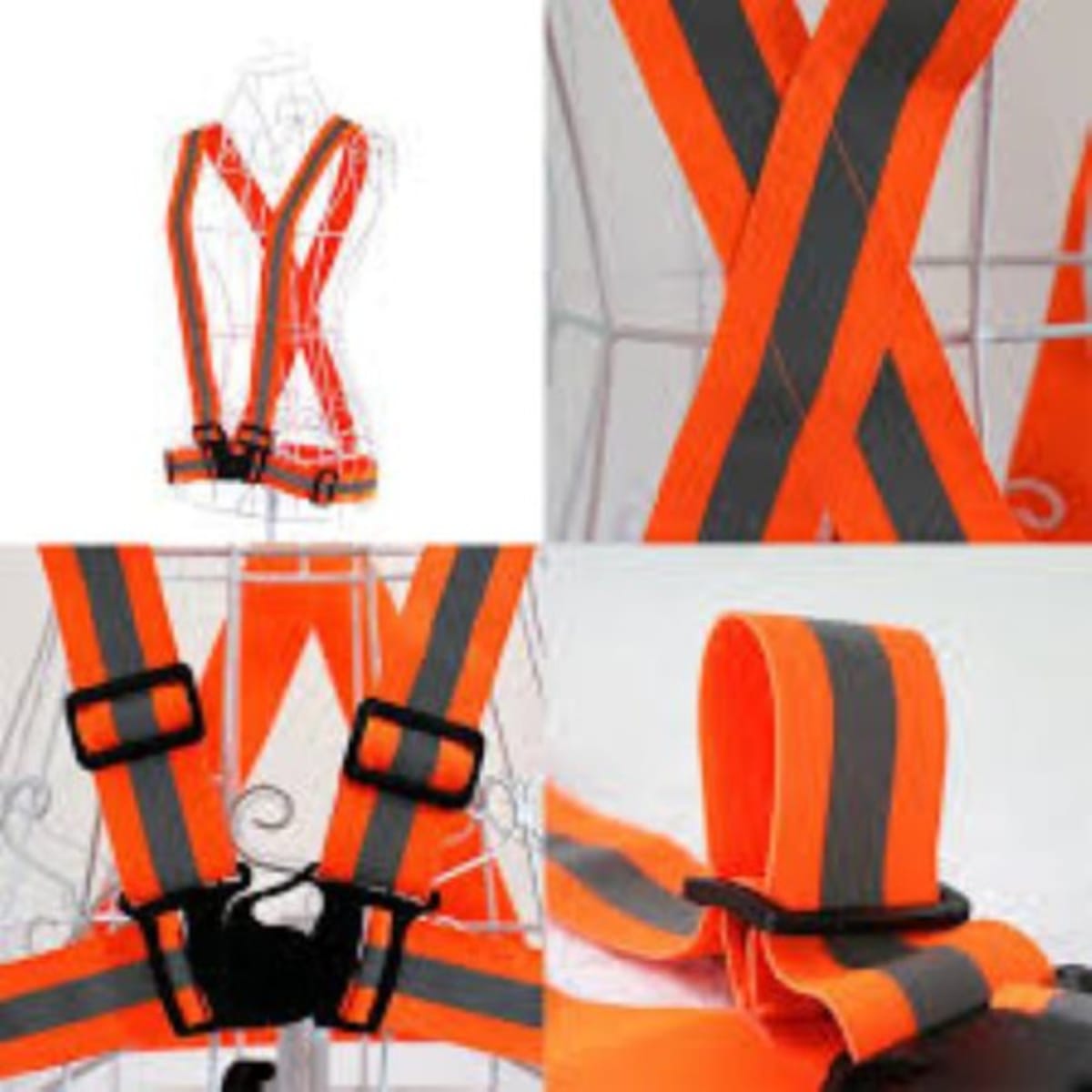 Safety Elastic Reflective Vest Belt - Orange