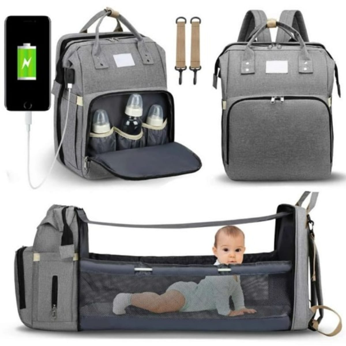 Pouch portable top baby bed