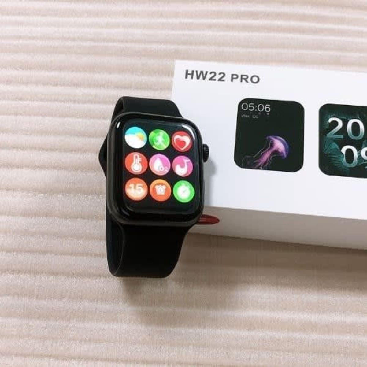 Upgraded Hw22 Series 6 Split Screen Pro Smart Watch Black