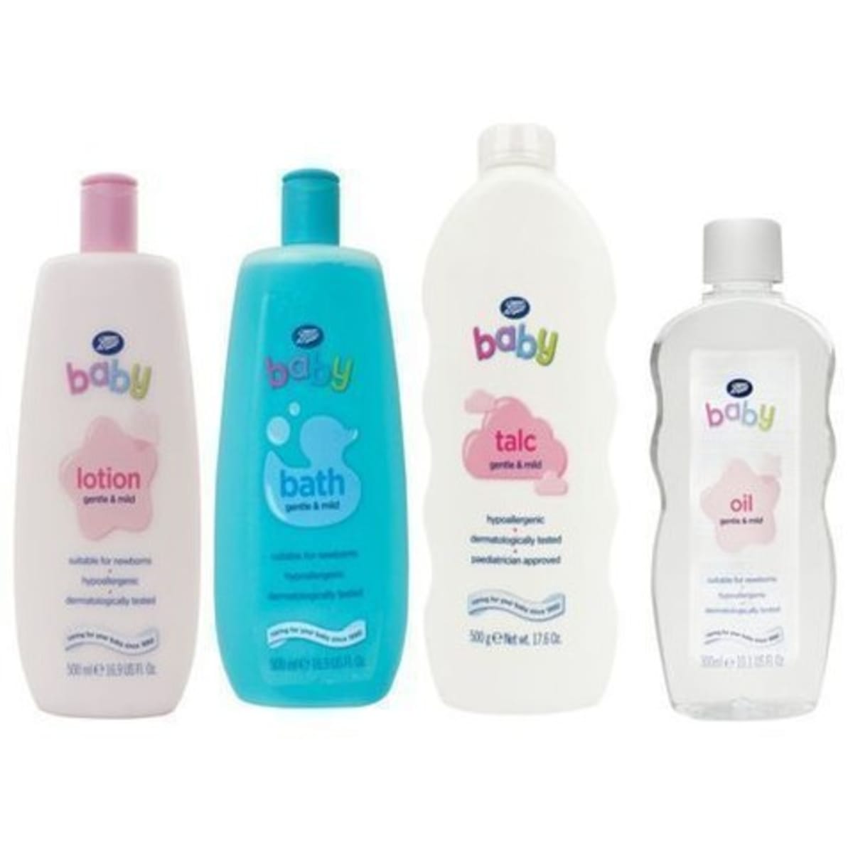Boots Baby Essentials 4 In 1 Set Lotion Wash Oil Powder
