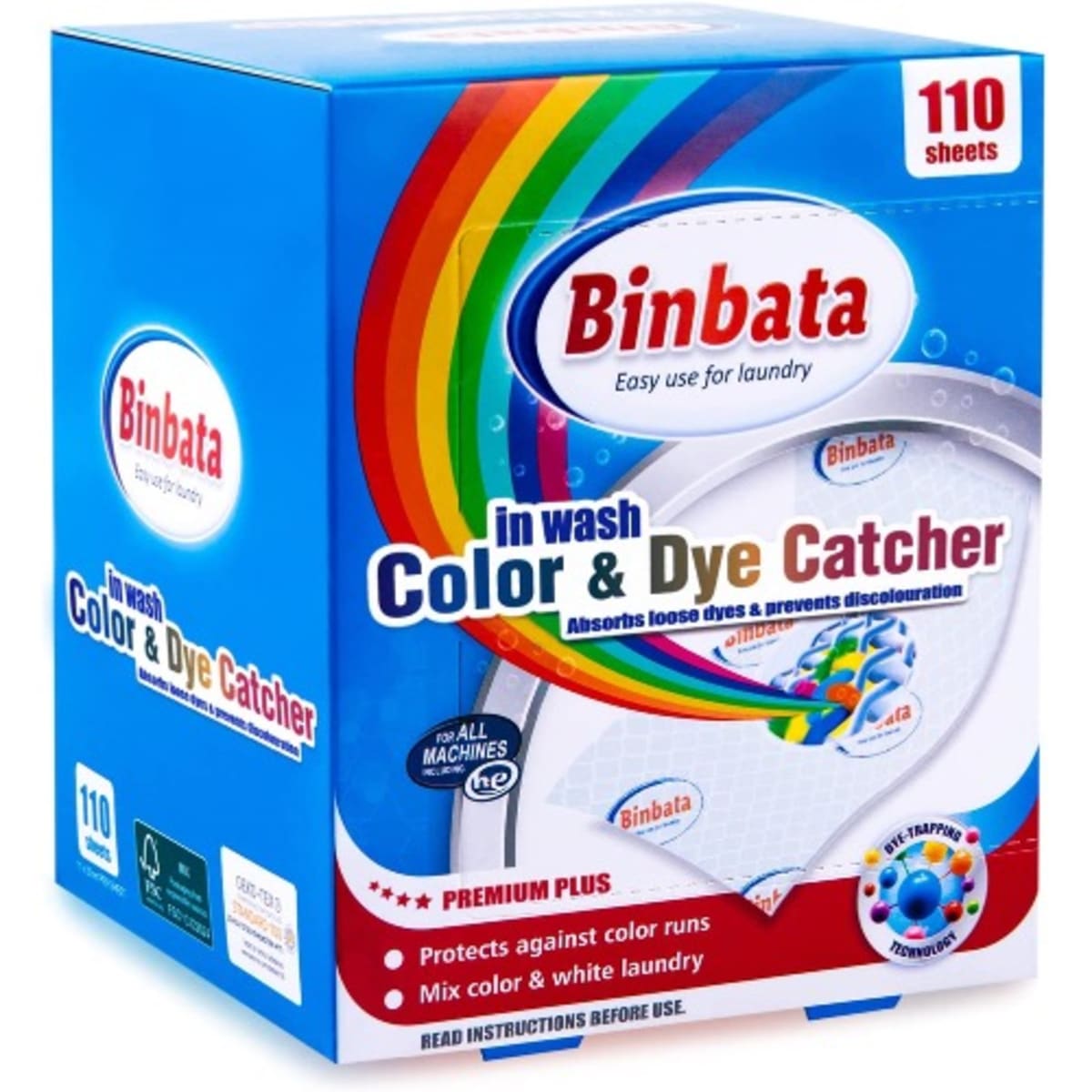 Color Catcher For Laundry Wash- 110 Counts