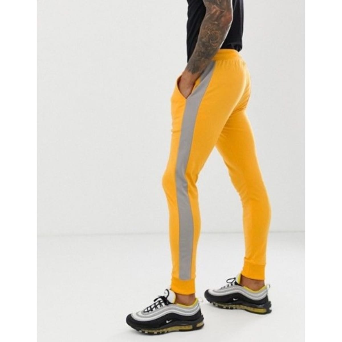 Reflective stripe joggers on sale