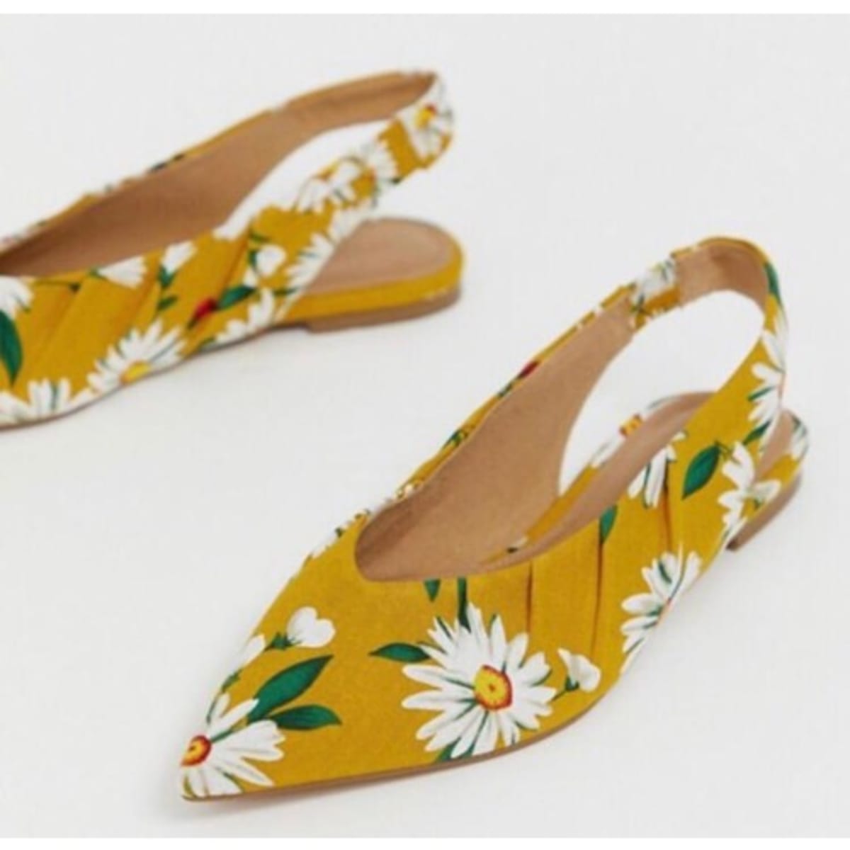 Mustard slingbacks shop