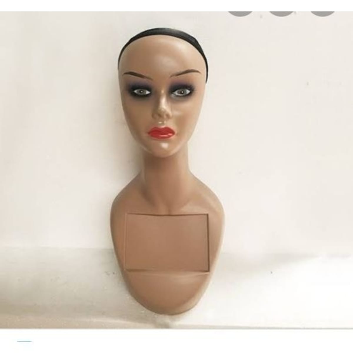 Mannequin PVC Manikin Head Realistic Mannequin Head Bust Wig Head Stand for  Wigs Display Making Styling PMH-DC487-BS