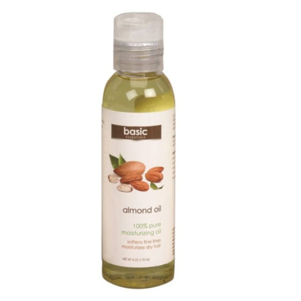 Basic Essentials 100 Pure Moisturizing Almond Body Oil 4 Oz 118