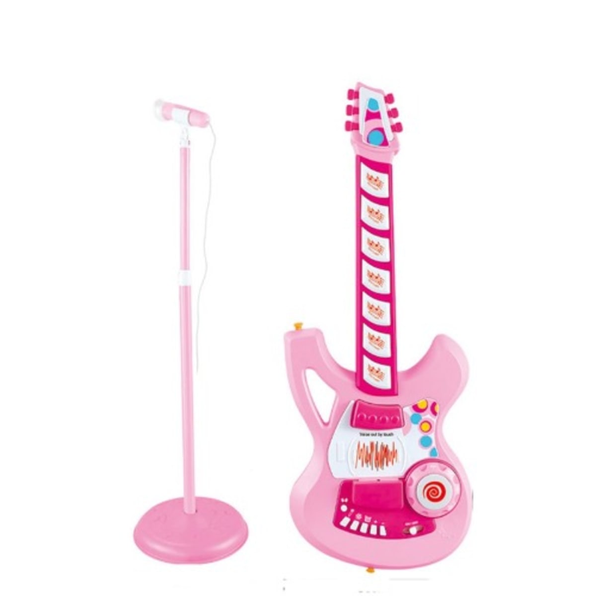 Kids guitar with microphone on sale