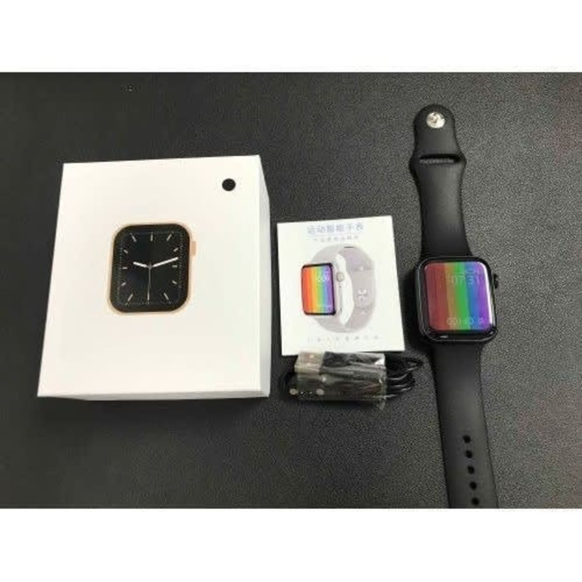 W26 Smart Watch Series 6 Bluetooth Call Waterproof Black